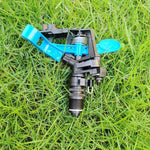 Farmland Sprinkler Irrigation Equipment Orchard Vegetable Watering Medicine Spreading Artifact Agricultural Lawn Rocker Nozzle Adjustable Sprinkler Fish Pond Sprayer Head 360 Degree Rotation 4 Points Plastic Adjustable + Support + 20 Meters 4 Points Hose