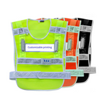 Reflective Vest Led Rechargeable Reflective Vest Fits Over Outdoor Clothing,Breathable Waterproof Lightweight