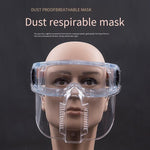 6 Pieces Protective Mask Full Face Protection Anti Splash Anti Dust Polishing Impact Transparent Kitchen Protective Mask Face Screen Labor Protection Mask Work Protective Glasses Pesticide Spraying Chemical Splash Protection Headwear Glasses Face Screen