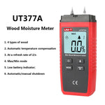 UNI-T Digital Wood Moisture Meter Tester LCD Backlight Hygrometer Humidity Tester for Paper Plywood Wooden Materials UT377A