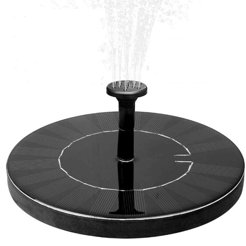 3w Solar Lotus Leaf Fountain Floating Pool Outdoor Pond Water Pump Small Garden Fountain 5 Kinds Of Nozzles Oxygenation Landscape