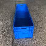 Blue 800 * 400 * 120mm Logistics Box Lamp Box Plastic Turnover Box Large Rectangular Fish Tank Industrial Plastic Basket