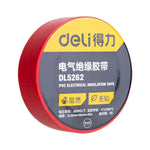 Deli 50 Rolls Red Electrical Insulation Tape 0.13mm*18mm*10m Tape DL5262