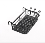 Iron Railing Balcony Flower Rack Decoration Guardrail Hanging Fleshy Flower Pot Hanger Storage Rack Hanging Flower Rack Indoor Shelf Shelf Shelf Shelf 100 * 29 * 16cm