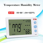 UNI-T Digital LCD Thermometer Humidity Meter Clock Hygrometer of Weather Station Tester with Alarm Clock Function A10T