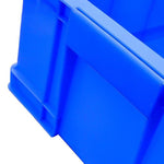 Turnover Box Thickened Rectangular Plastic Frame Tool Box Material Box Screw Box Accessories Box Plastic Box Parts Box Blue 27 × Box 520 * 380 * 205mm