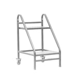 Library Book Ladder With Oversized Steps Warehouse Shelf Climbing Ladder Supermarket Shelf Picking Ladder Commercial Ladder Two Step Book Ladder Gray