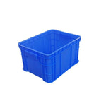 6 Pieces Plastic Parts Box Hardware Tool Box Thickened Plastic Turnover Box Plastic Frame Flat Material Shelf Box Rectangular Storage Tool Box 3 × Blue