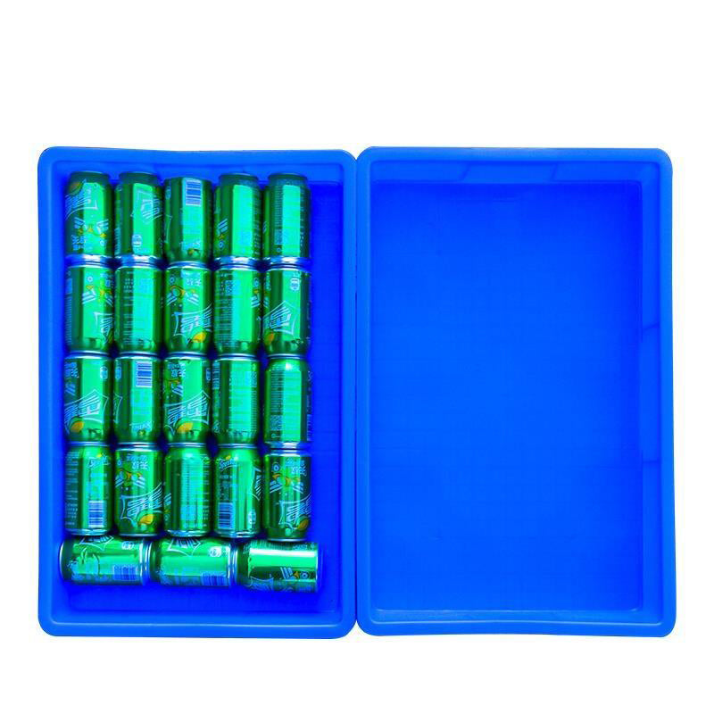 Plastic Thickened Tray Food Square Plate 610x415x95mm Storage Shelf Tray For Drinks, Water Bottle Plastic Pallet For Supermarket, Serving Tray