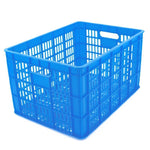 6 Pieces Thickened Blue Plastic Basket Express Square Fruit And Vegetable Wholesale Basket Factory Storage Logistics Storage Turnover Box B3 Outside 485 * 350 * 265