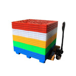 Plastic Pallet Storage Shelf Forklift Stacking Pad Warehouse Floor Pad Moisture-proof Board Floor Pad Warehouse Board Card Board Pallet [120 * 80 * 14cm]