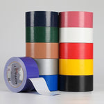 15 Rolls High Adhesive Single-sided Cloth Base Tape Color Waterproof Wedding Carpet Splicing Tape 11 Colors Optional Width 20 Meters Long 70mm Wide * 20m Black