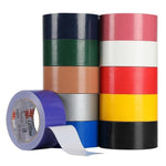 15 Rolls High Adhesive Single-sided Cloth Base Tape Color Waterproof Wedding Carpet Splicing Tape 11 Colors Optional Width 20 Meters Long 70mm Wide * 20m Black