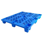 Shelf Pallet Forklift Logistics Pallet Mat Grid Nine Foot Plastic Card Warehouse Moisture-proof Board New Material Blue 2 × Fork Foot 1200 * 1000 * 145mm