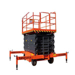 Electric Lifting Platform Car Mobile Lifting Car Scissors Electric Lift Small Aerial Work Maintenance Lifting Car Load 300 Kg