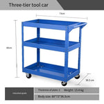 Tool Car Trolley Three Layer Handcart Mobile Auto Repair Tool Car Hardware Tool Storage Cabinet Multi Function Tool Cabinet Parts Cabinet