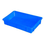 10 Pieces Plastic Thickened Food Tray 440x295x80mm Yellow Square Plate Logistics Pallet Plastic Storage Tray For Fruit, Vegetables, Food Warehouse Storage & Transport Storage Equipments Plates