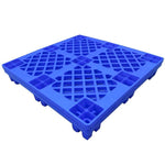 Shelf Pallet Forklift Logistics Pallet Mat Grid Nine Foot Plastic Card Warehouse Moisture-proof Board New Material Blue 2 × Fork Foot 1200 * 1000 * 145mm