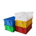 Thickened Turnover Box Rectangular Plastic Box Logistics Box Can Be Covered With Finishing Box Plastic Box , Outside 410 * 310 * 150 Blue