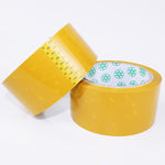 30 Rolls E-commerce Package Tape 4.5cm Wide Online Store Warning Tape High Adhesive Sealing Tape Express Packaging Sealing Tape Yellow Tape 4.8 * 72m