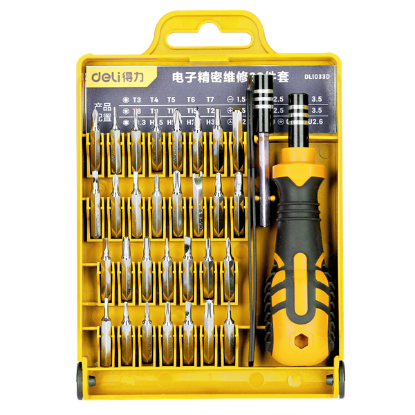 Deli 20 Packs Tool Set 33-Piece Electronic Precision Maintenance Set DL1033D