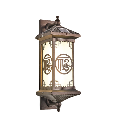 Solar Outdoor Waterproof Wall Lamp Aisle Courtyard Gate Column Lamp Corridor Outdoor Sun Table Lamp Garden Villa Exterior Wall Lamp Landscape Lamp