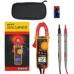 ECVV True RMS Digital Clamp Meter Multimeter Auto Range 600 AMP AC, AC/DC Voltage, Frequency, Capacitance, Resistance, NCV Test Megohmmeter, Data Hold