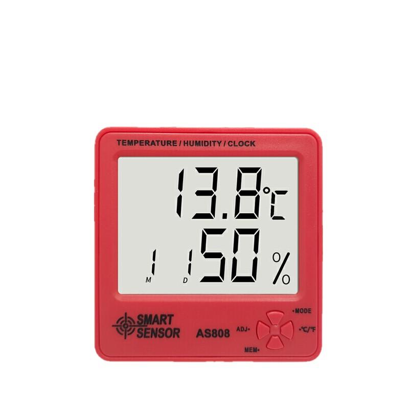 Temperature And Humidity Meter Mini Household Calendar With Alarm Clock